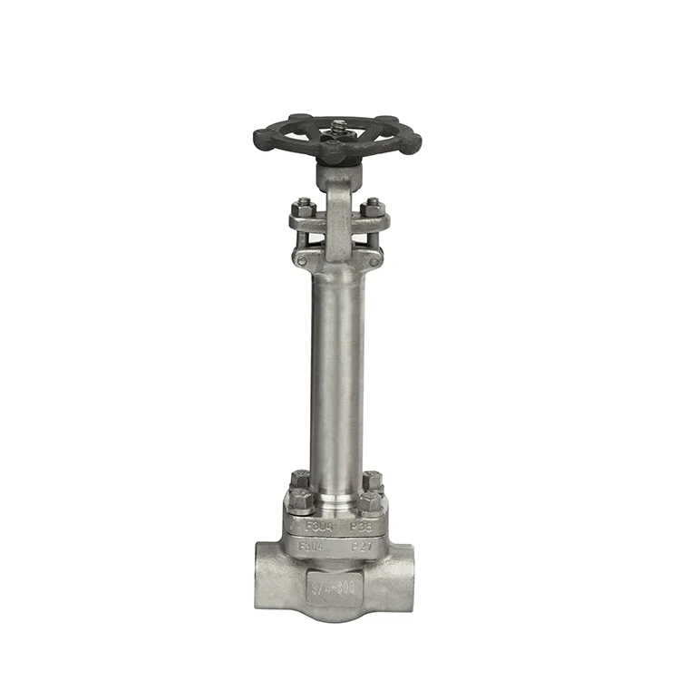 
Forged steel non-low temperature extension rod stainless steel F316 socket welded gate valve 