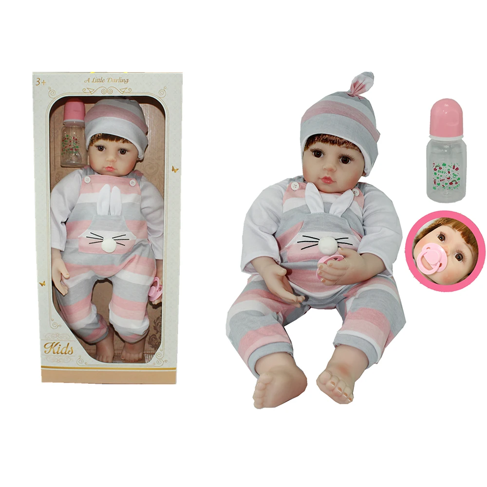 Cute Baby Doll Girl Live Doll Realistic Silicone Reborn Baby Toys Reborn Dolls