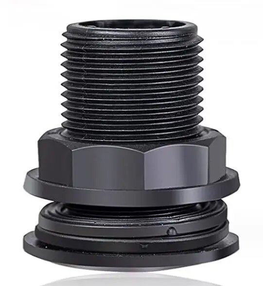 PP plastic bulkhead fitting for tank