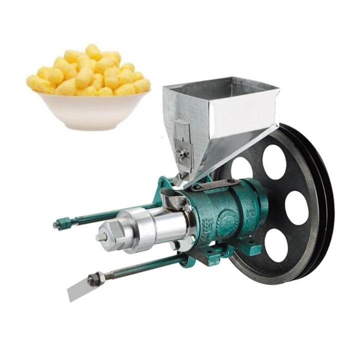 hot selling type rice puffing extrusion machine corn snack bulking machine