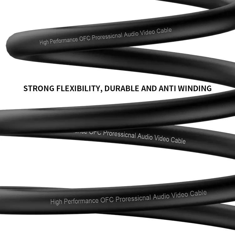 OEM ODM Xlr Male To Female Double Shielding Balanced Cable Microphone Cable 3 Pin Xlr Cable for Microphone Mixer Ampilfier