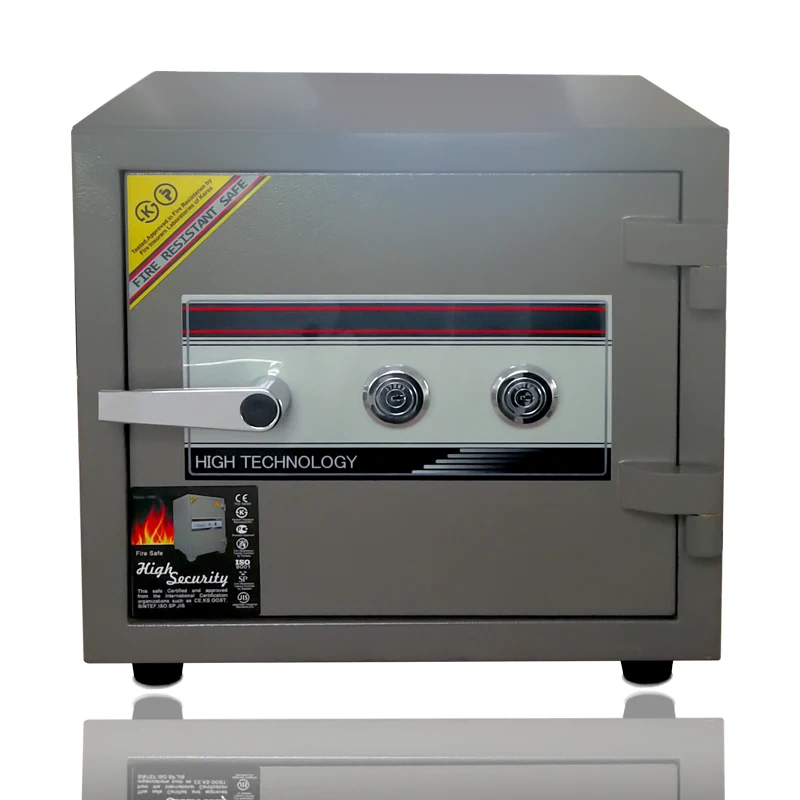 (F-400+)Double key fire resistant safe/mechanical wholesale safe/Fireproof home safe