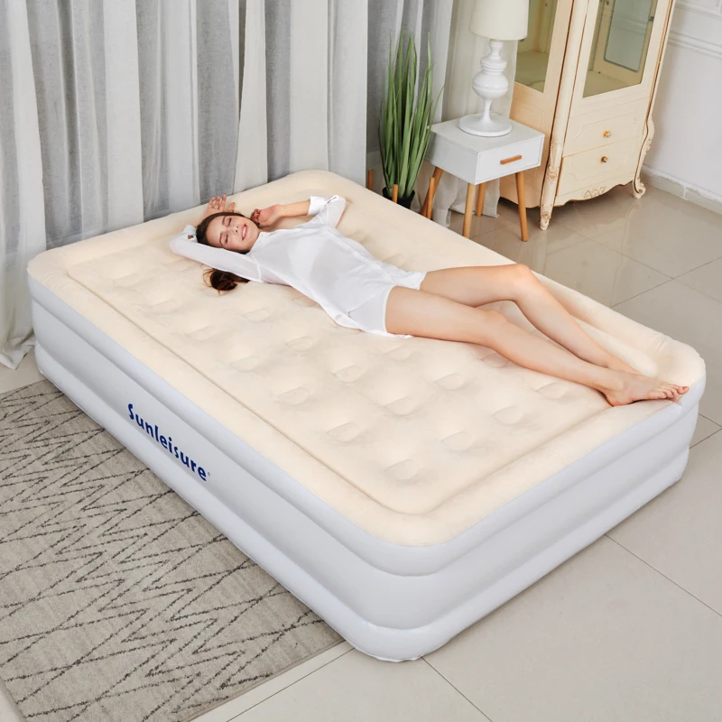 New hot sell Queen Air Mattress for Camping air bed inflatable air mattress with built-in pump