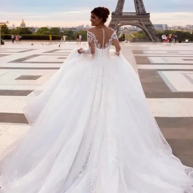 401+ Chinese Factory Customized Luxury Wedding Dress Bridal Gowns Wedding Dress (Each SKU Has One Design, With Same Prices)