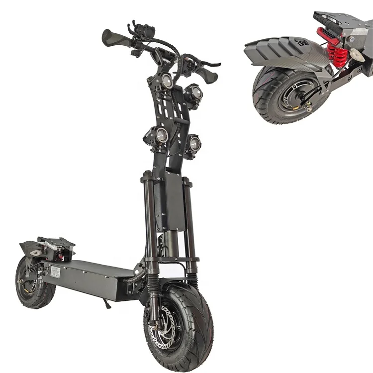 
2021 REALAMAX large size scooter foldable offroad fat tires 8000w 60V 72V electric scooters adults with seat 