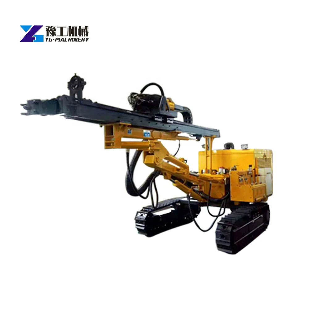 The Hole Crawler Mine Drilling Rig Dth Rotary Drill Rig Mining Drilling Rig With Air Compressor