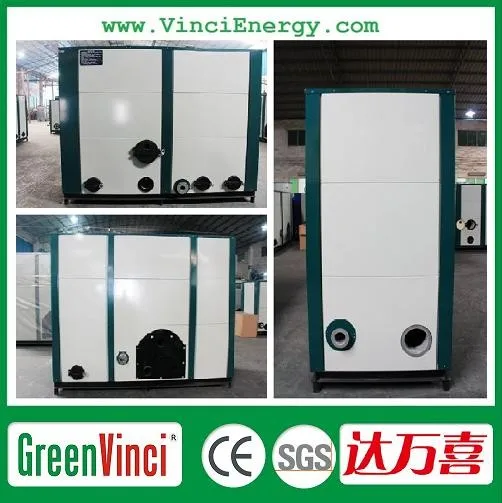 Greenvinci wholesale energy saving Atmospheric pressure automatic small wood pellet winter hot water boiler for bath house