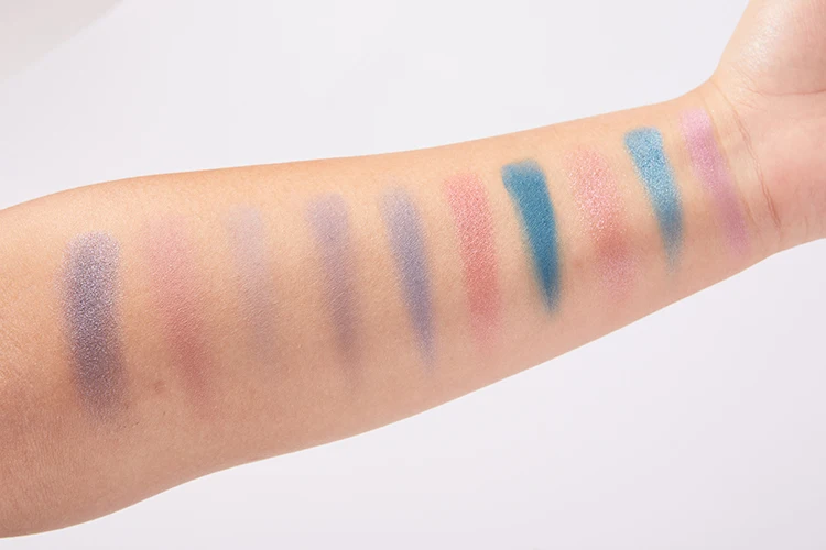 Guangzhou Cosmetic 10 Colors Matte Custom Logo Shimmer Eye shadow Pallette natural Vegan Makeup Eyeshadow Palette