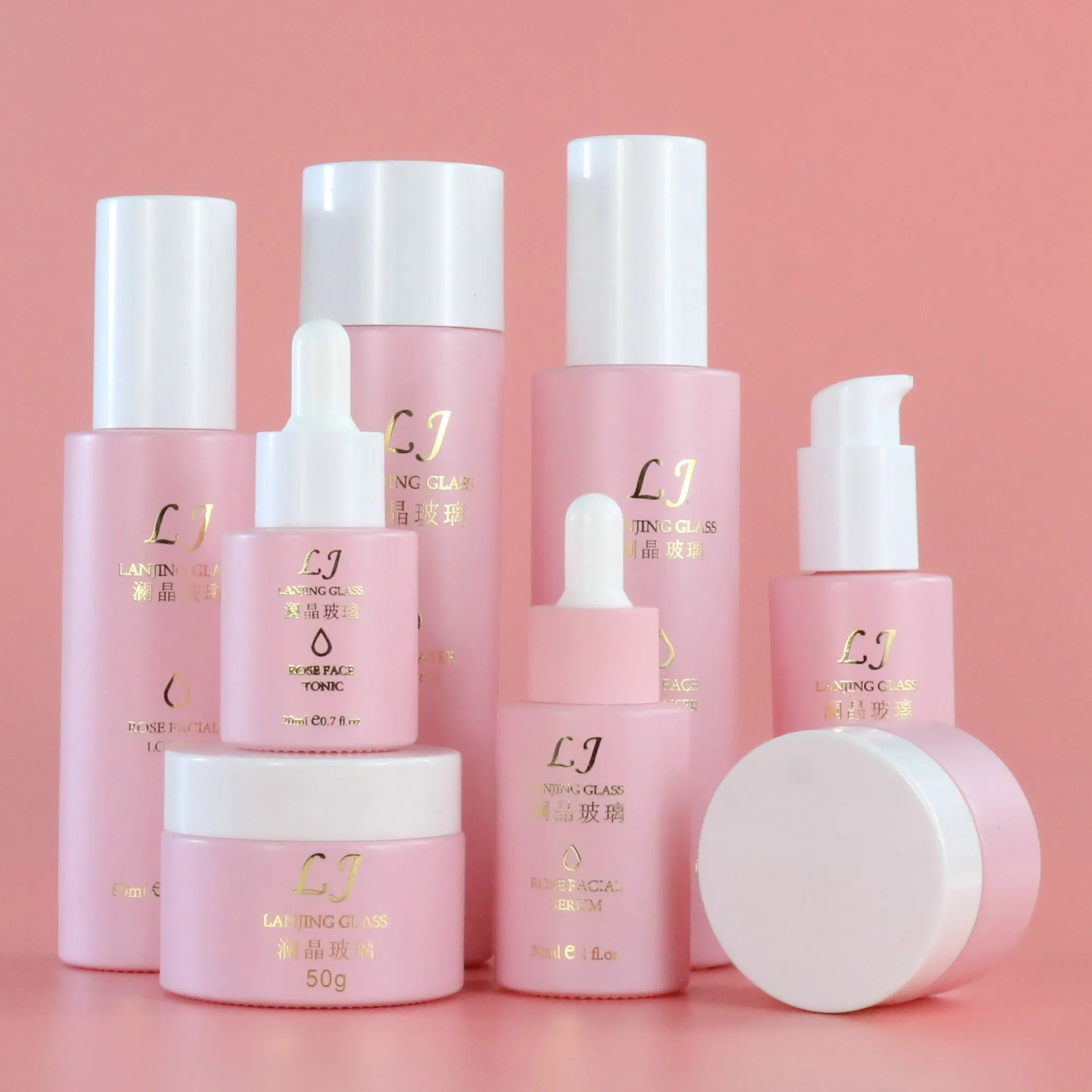 Fresh style Serum package Beauty Spray Glass bottle 30ml 120ml lotion pump Luxury Cosmetics skincare Packaging