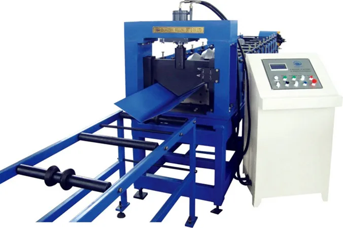construction color roof steel plate roll forming machinery/corrugated galvanized zinc roof ridge cap sheets making machine