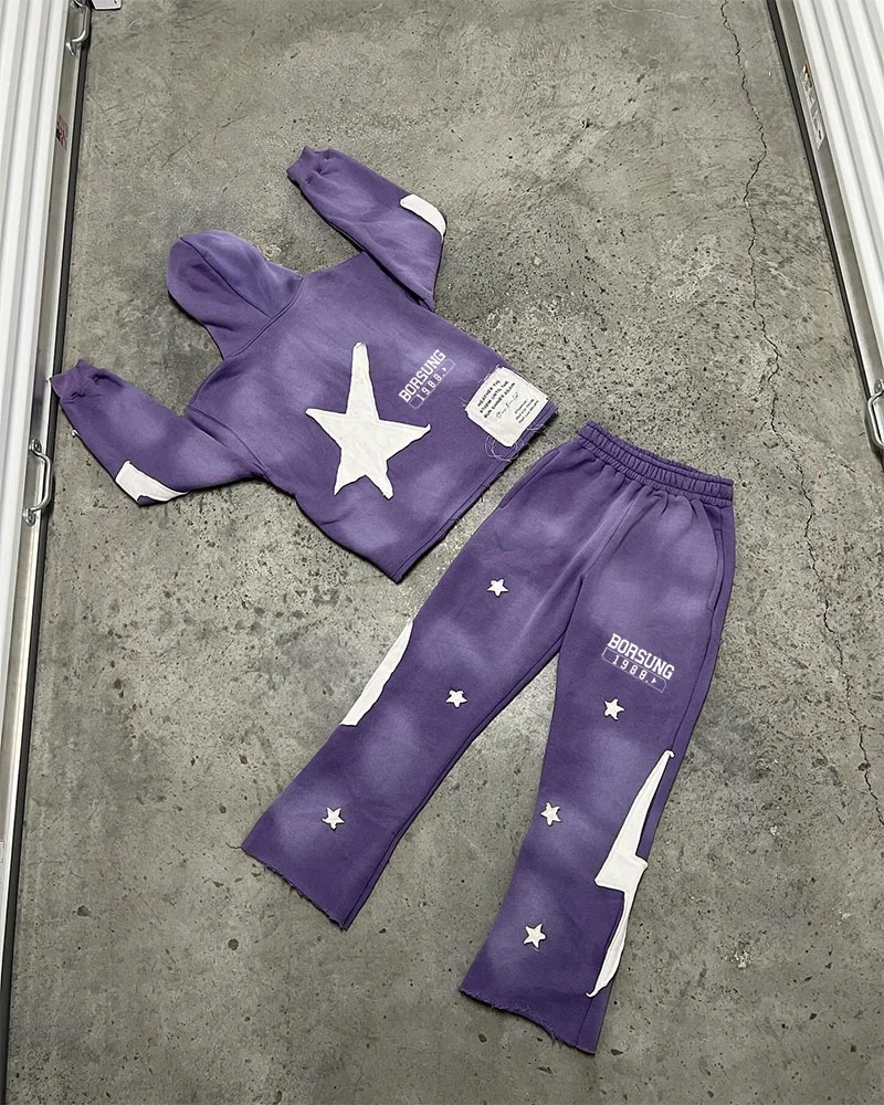 Custom Unisex Sweatsuit 2 Piece Set Jogging Suits Wholesale Winter Fleece Sports Sweatpants And Hoodie Set Tracksuits For Men