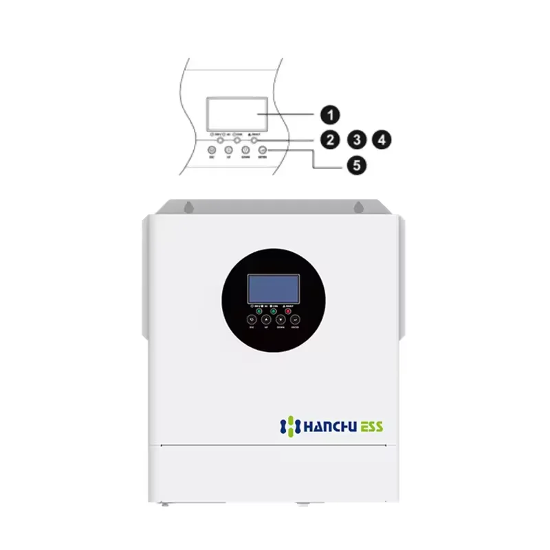 Hanchu ess оптовая цена HESS-HY-S-5.0KW однофазный Гибридный солнечный инвертор питания вашего дома для решения хранения энергии