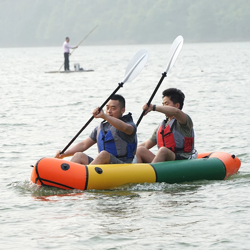 NEOKUDO Packraft Tandem Rowing Boats TPU Packraft Inflatable Kayak 2 Person