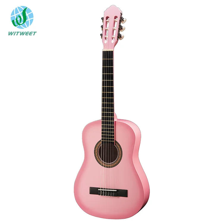 Wholesale OEM Custom 39 inch 3/4 Size  Guitar Classic High-gloss Spruce Material Chinese Classical Guitar for sale