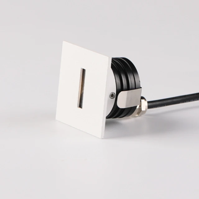 Residential 1w 2w Square Mini Stair Step Led Light Waterproof Dimmable Outdoor Light