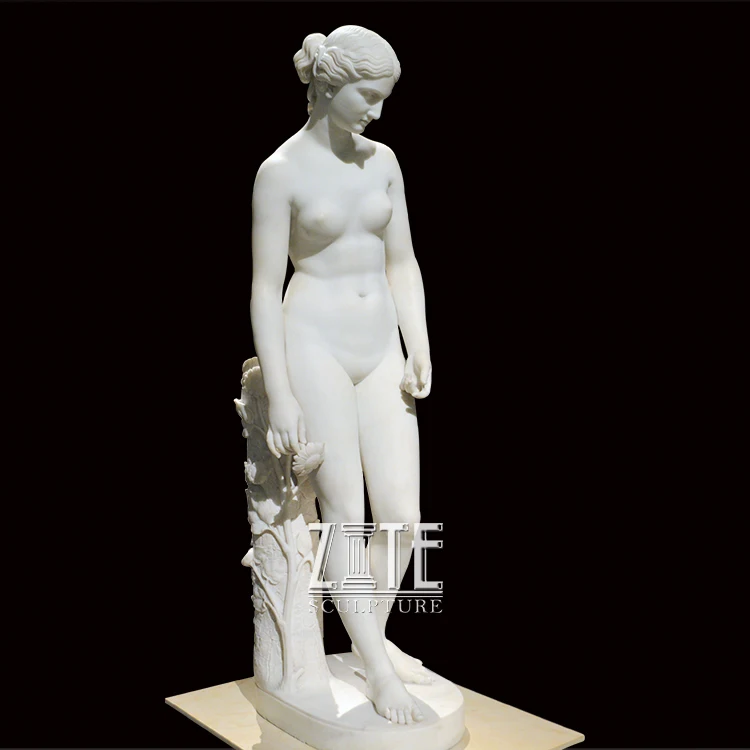 Hand Carved naked woman statue
