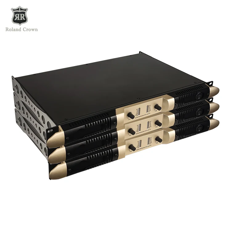 Roland Crown Digital dj systems power amplifier 2 channel 2000 watts R2-2000 1U 2 channel stereo amplifier power