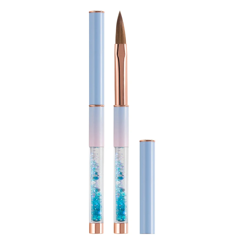 Top Quality Blue powder gradient coral quicksand liquid rod  supports customised