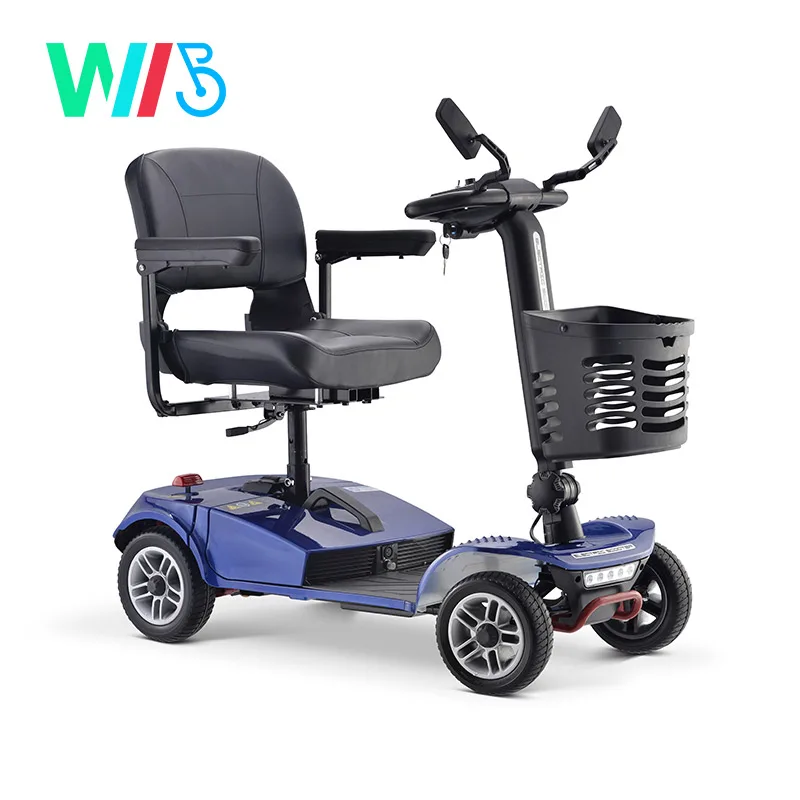 Electric Handicapped Scooter/Disabled Scooter with Front Cargo Box/Disabled Knee Scooter Steel Knee