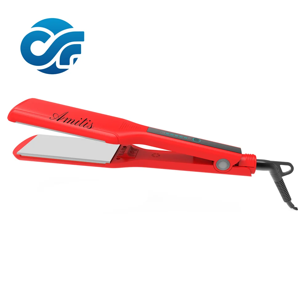 Amitis Professional Titanium Flat Irons Super Wide Titanium Plate Wholesale Custom High Quality Flat Irons