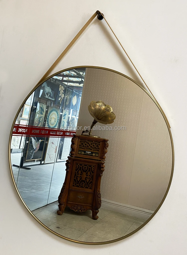 Ruicheng Living Room Sparkling Mirror Crushed Diamond Decorative Carved Wall Mirror