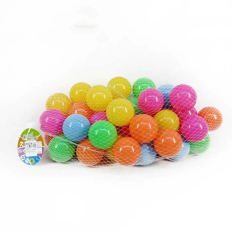Kids sport toy 50 pieces multi color plastic ball pit ball cheap playground ball