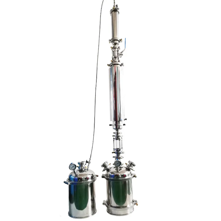 Stainless Steel  Sanitary BHO  Extractor Industrial Hydrocarbon Extraction System 2.5LB 3lb Loop extractor