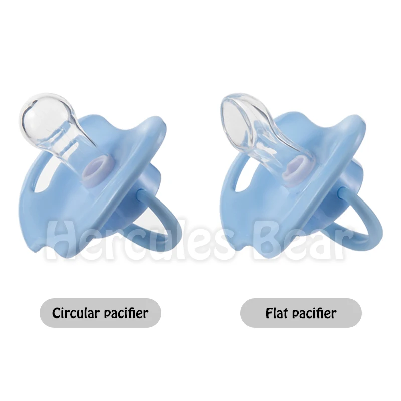 Wholesale customized Soothing pacifiers made silicone material without bisphenol A with dust covers