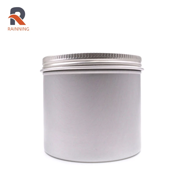 Multi-size custom aluminum jar  or aluminum candle tin can box for cosmetic or candle