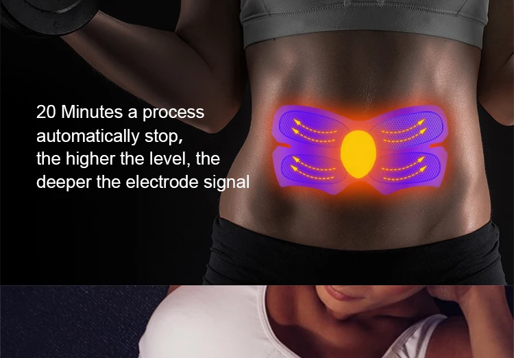 
Home Use Body slimming massager electronic wireless abdominal muscle trainer electric stimulant firm abs stimulator 