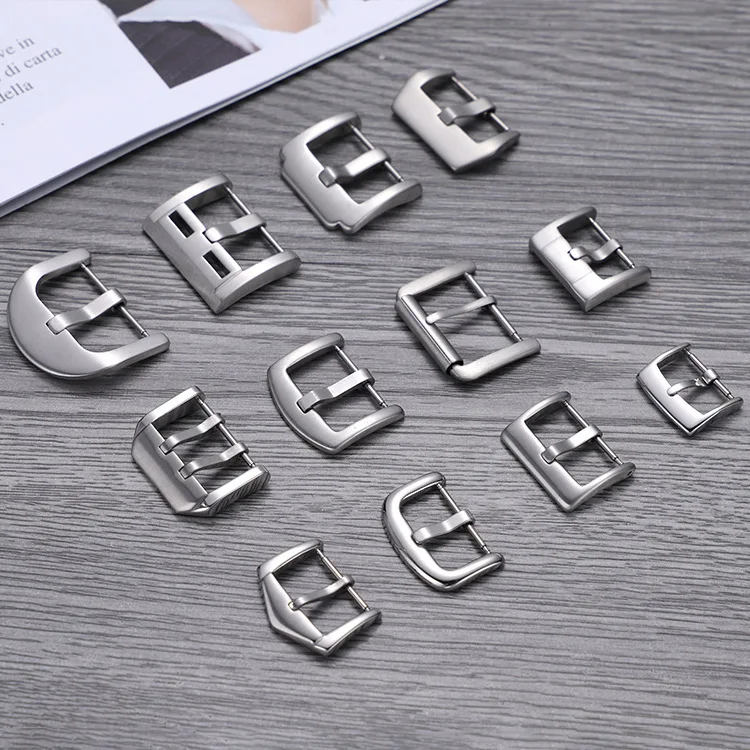 304 Stainless Steel Watch Strap Accessories Pin Buckle Polished Brushed Hardware Replacement for DW Strap Buckle