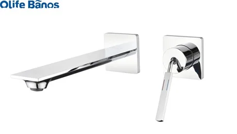 Kaiping new design brass wall mounted cold and hot water single handle faucet washbasin mixer watermark basin faucet