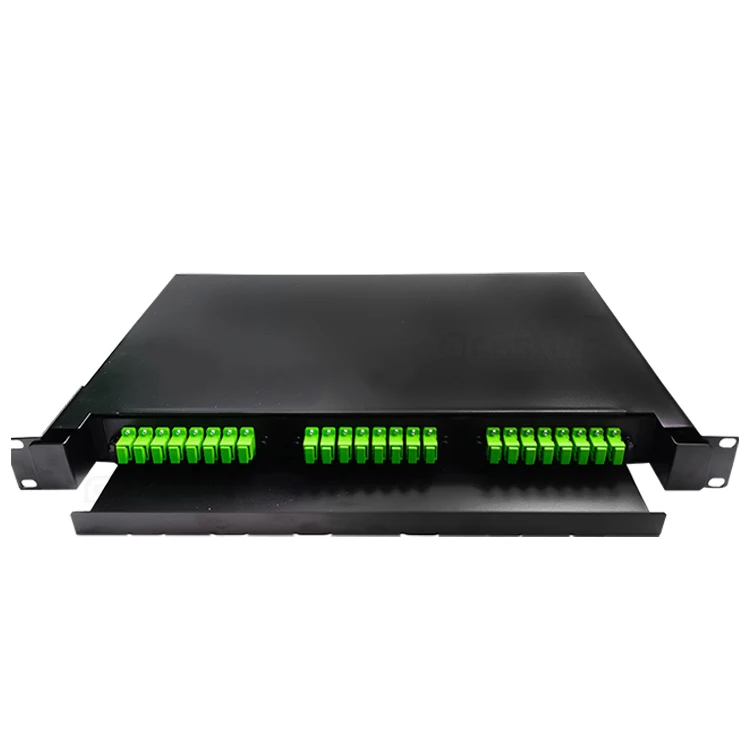 Geteknet 19inch 1U Cheap Factory Price Optical 24 Port Odf Cabinets Patch Panel