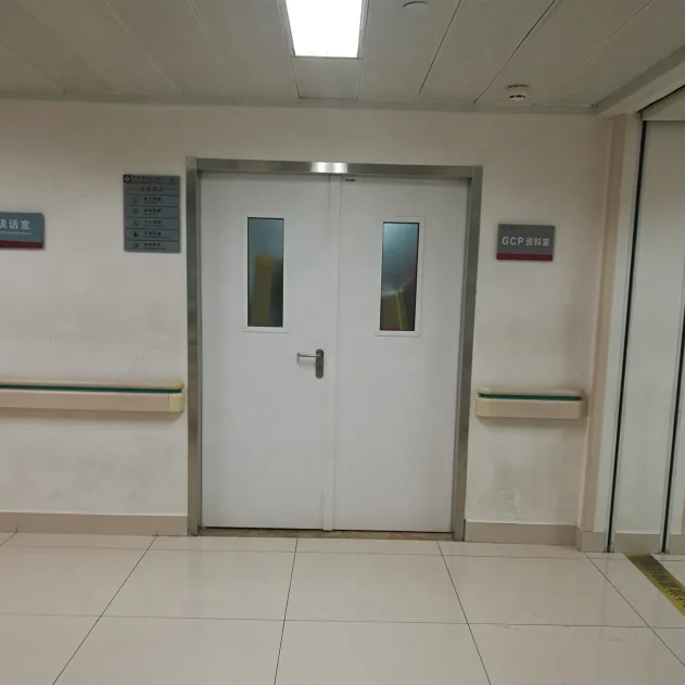Guangzhou hospital laminated HPL flush doors airtight