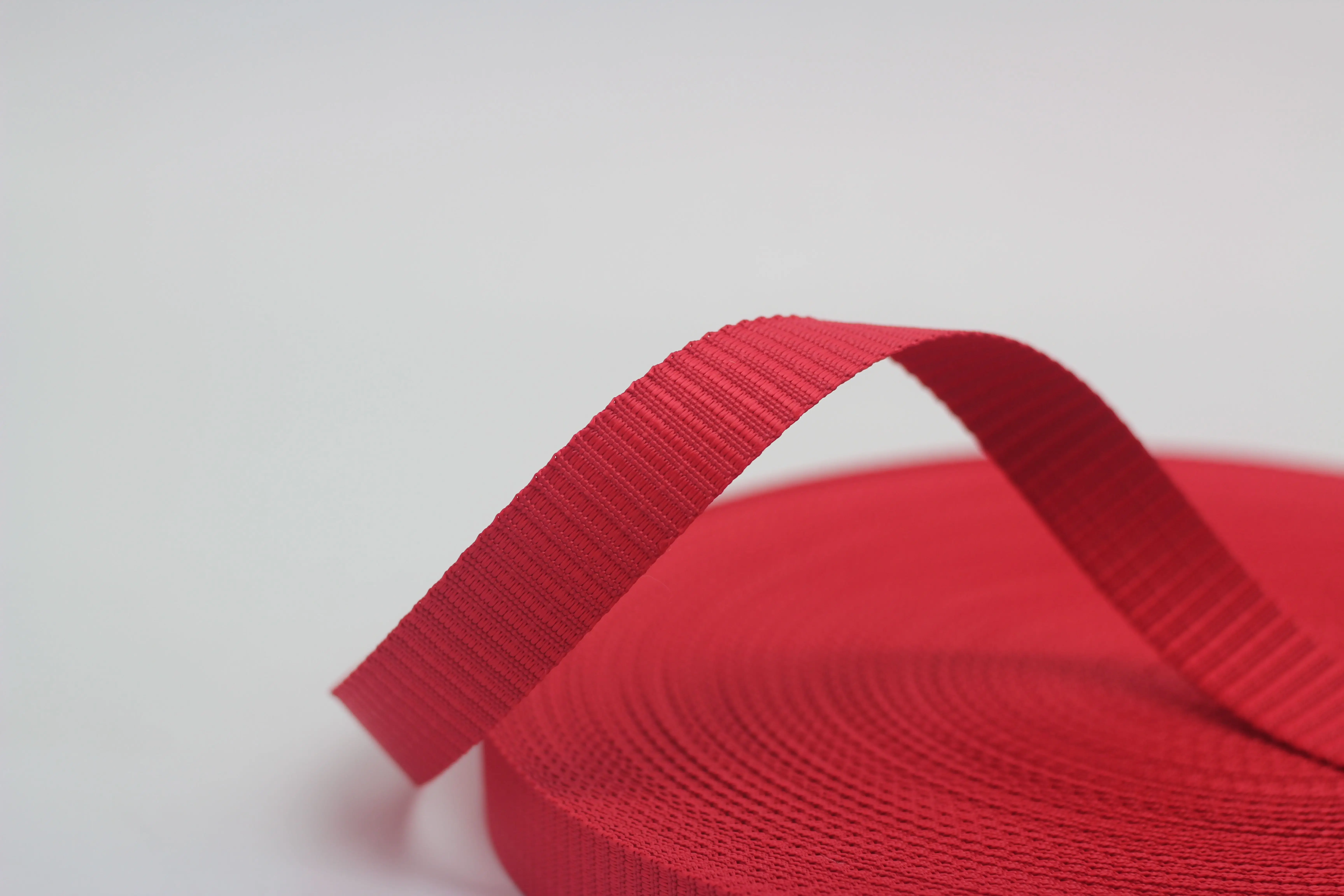 Wholesale Colorful 20mm high density nylon webbing Tanks grain Polyester Belt accessories Webbing