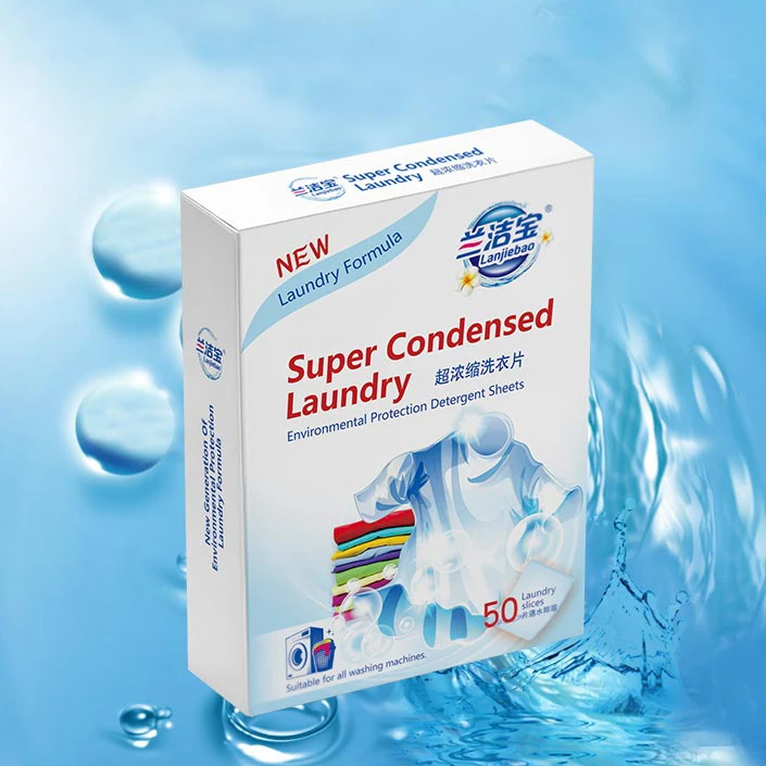 High Performance Double Cleaning Effect Laundry Tablets Super Condensed Best Clothes Laundry Detergent Sheets