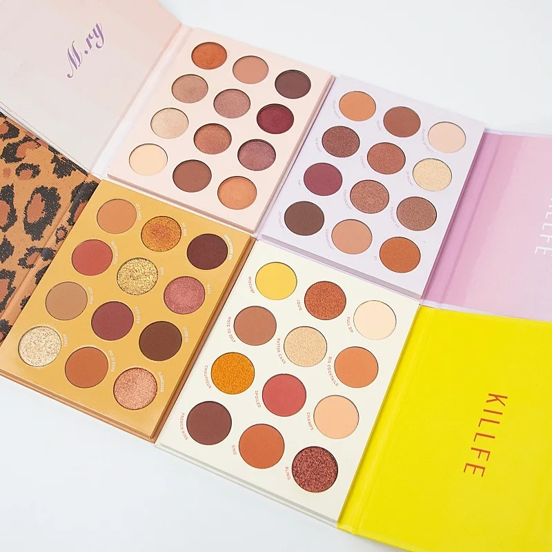 KILLFE organic vegan mineral 12 color eyeshadow palette cruelty free harmless chemical ingredient makeup pallet