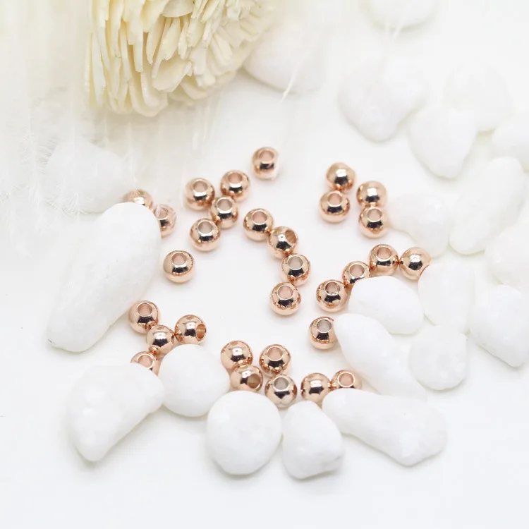 
 Классические золотистые Серебристые бусины Plata 3 мм 4 мм 5 мм 6 мм 8 мм другая свободная золотистая оптовая торговля металлическими бусинами галерея  