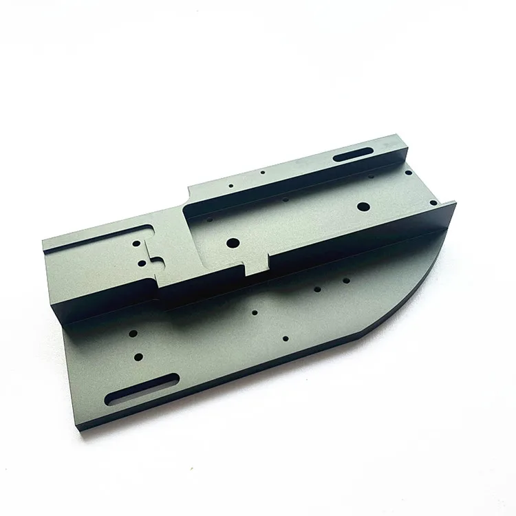 Hard oxidation natural color aluminum alloy pet injection machinery base with CNC machining milling