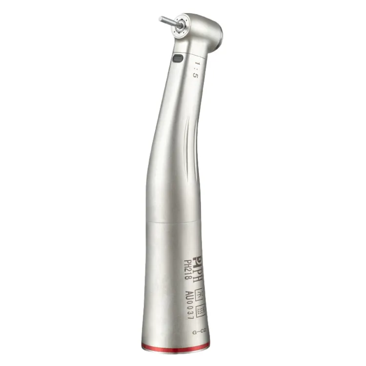 Factory Price 1:5 Low Speed Dental Instruments Steel Handpiece With Turbine Power Source Contra Angle Handpiece