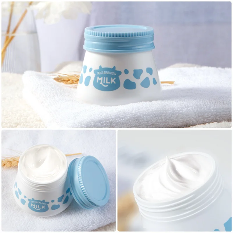 
Hot Sale Face Care Products Anti Wrinkle Whitening Natural Vegan Milk Moisturzing Face Cream 