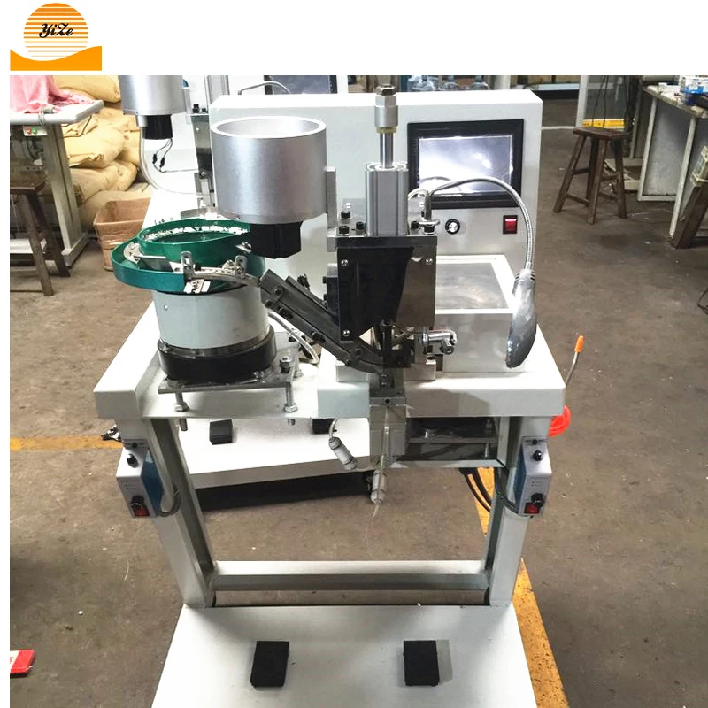 Automatic Pearl and Nail Riveting Machine Pearl bead setting string machine for shoes, bags