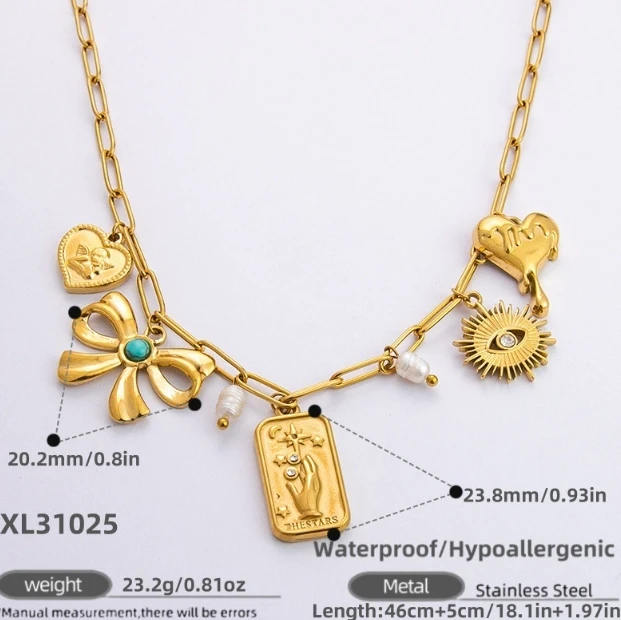 Wholesale Fashion Stainless Steel Diy Accessories Jewelry Making Necklace Bracelet Earrings Charms Pendant For Women Jewelry