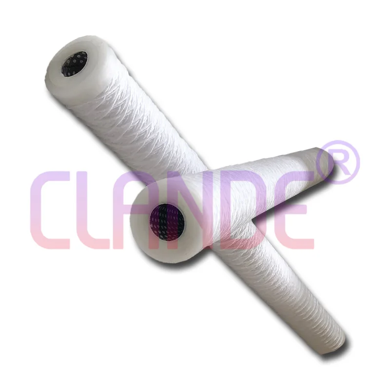 10 Inch 1 Or 5 Micron Pp Sediment Yarn String Wound Filter Cartridge For Factory Drinking Water