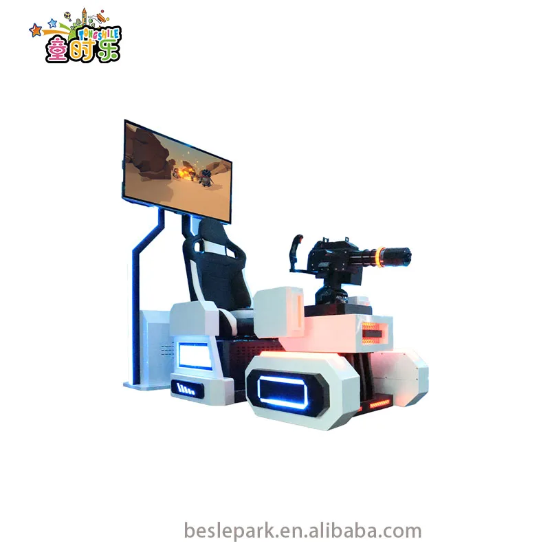 Besirui VR Shooting Gatling 9D Virtual Reality Arcade Game Machine Level Break Adventure Fun VR Shooting Simulator