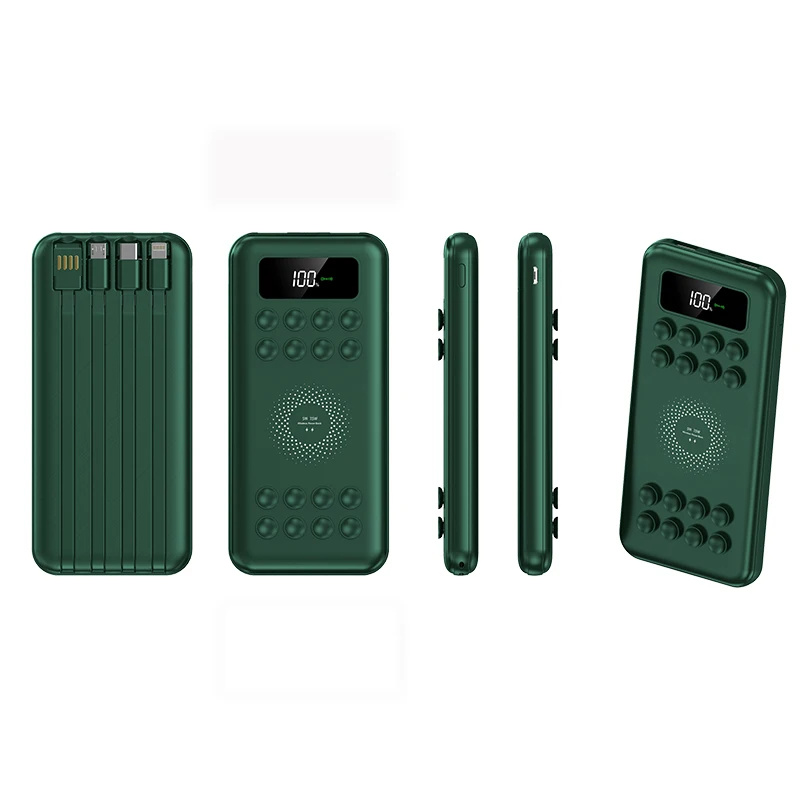 5W Magnetic Wireless Power Bank Wireless Charging Power Banks Built In Cable 10000Mah Portable Charger Power Bank