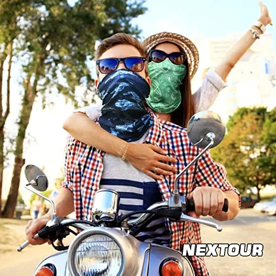 Wholesale Unisex Custom Design Printed Logo Buffs Seamless Tube Tubular Sports Bandana Scarf Face Cover Neck Gaiter For Men