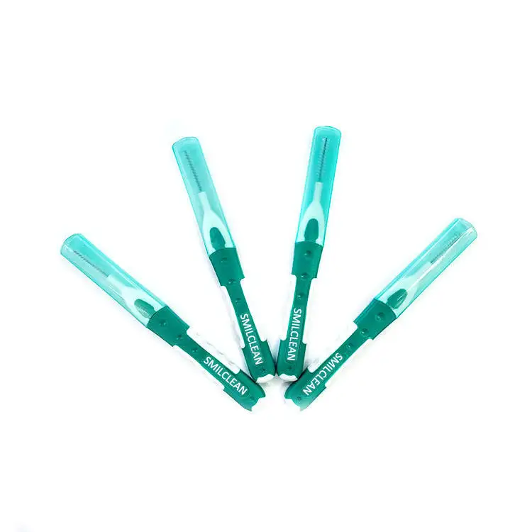 Wholesale Bulk Portable Reusable Toothbrush Toothpick Dental Interdental Brush For Teeth Cleaning
