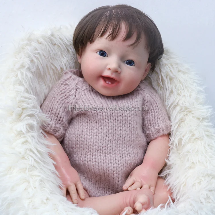 18 дюймов ручной работы bebe сплошные силиконовые куклы реборн милые для