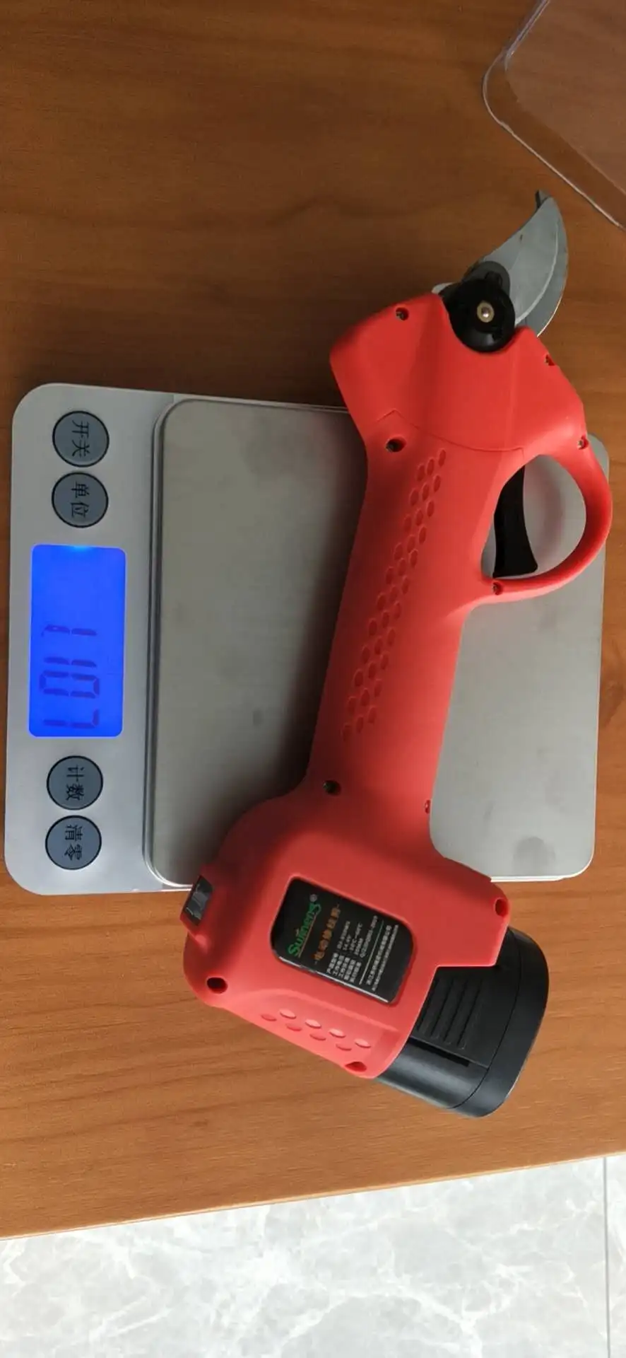 Electric Pruning Shears Garden Tools Scissors 32mm Max Black Red Metal Anti Battery Time Anvil